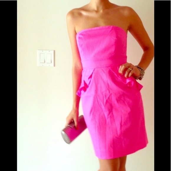 j crew pink dress